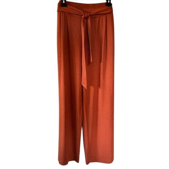 Matilda Jane Heart to Heart Warm Welcome Orange Wide Leg Pants, size Large - Picture 2 of 7